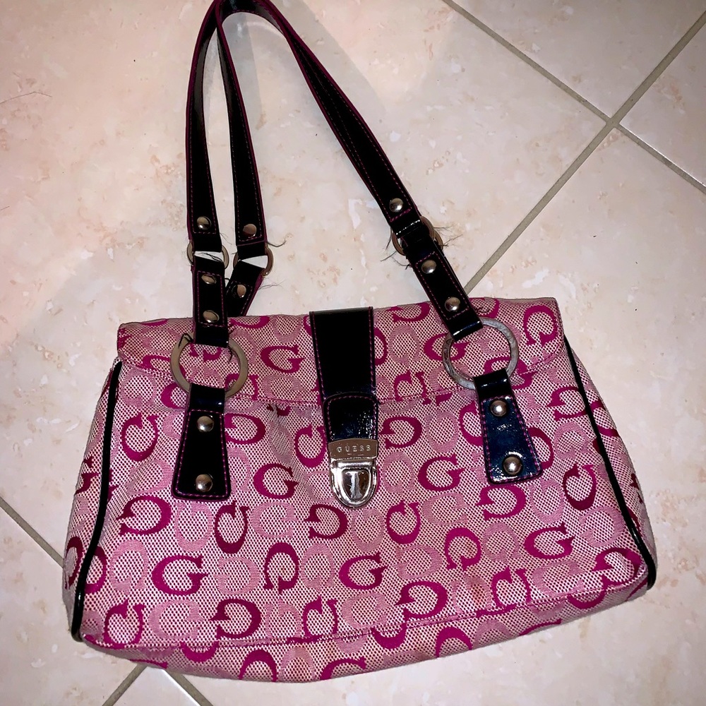 GUESS Purple/Pink Handbag